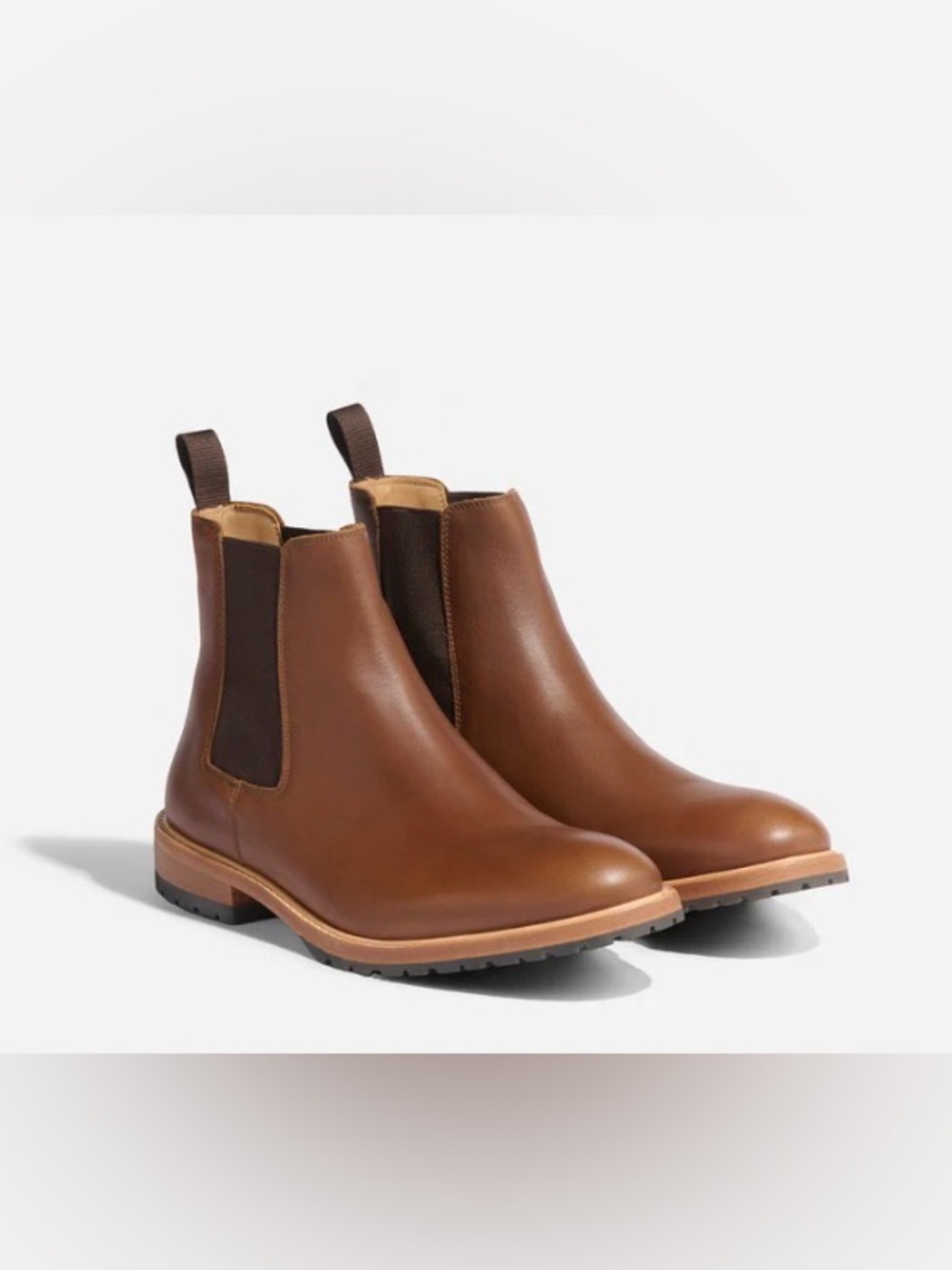 Nisolo Men's Marco Everyday Chelsea Boots – Mahogany Brown Leather – Sz 13 New